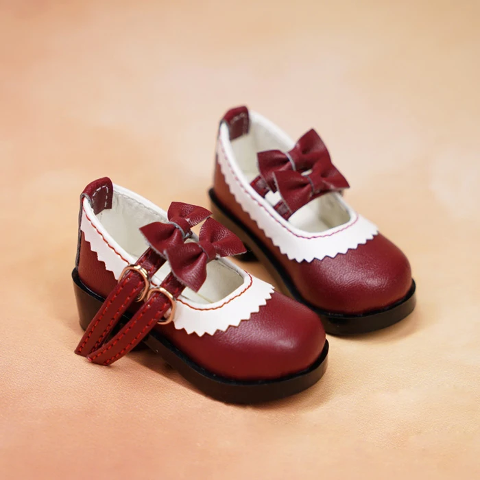 D01-P551 детская игрушка ручной работы 1/3 1/4 кукольная одежда BJD/SD кукольный реквизит аксессуары красочные бант кружева пряжки обувь 1 пара