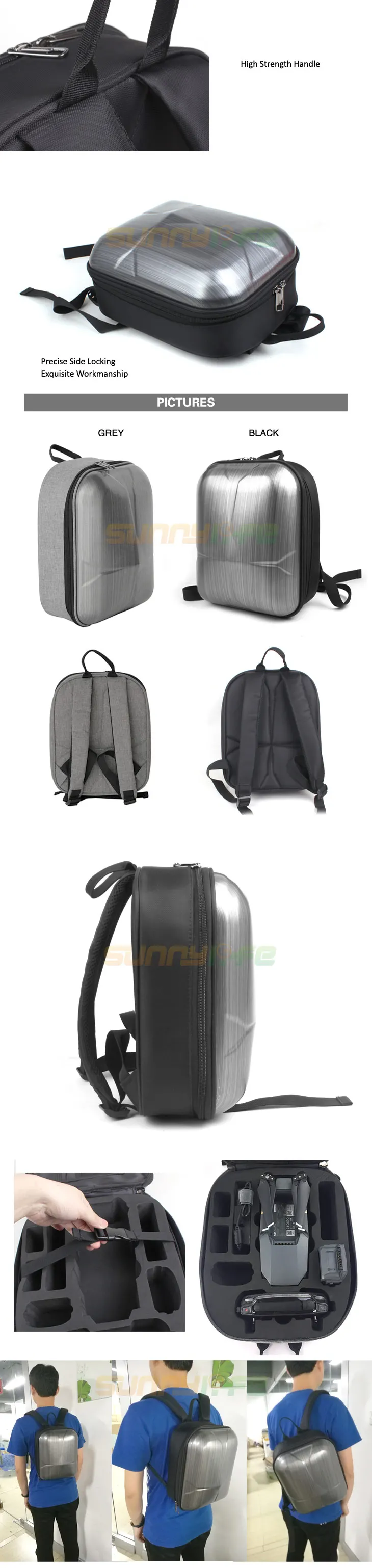 Мини Прочный Рюкзак водонепроницаемая сумка на плечо для DJI Mavic Pro