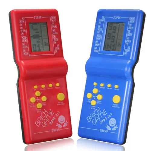 Классический детский тетрис ручной 2,7 ''ЖК-электронные игровые игрушки Карманная игровая консоль портативные игровые плееры