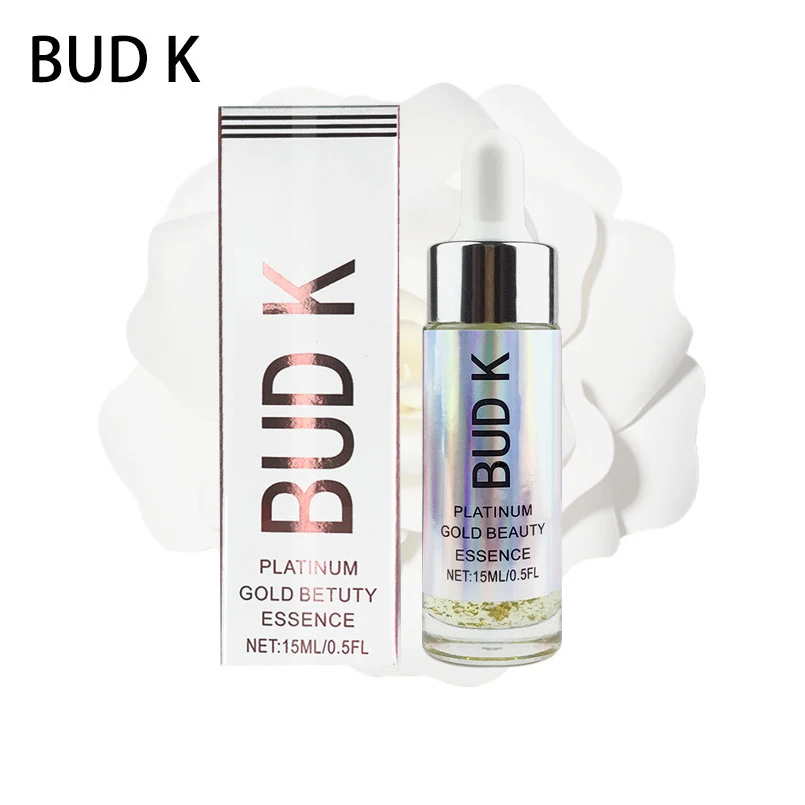 

BUD K 24K GOLD Essence Makeup Moisturizer Oil-control Essential Oil Professional Liquid Base Face Foundation Makeup Cosmetics