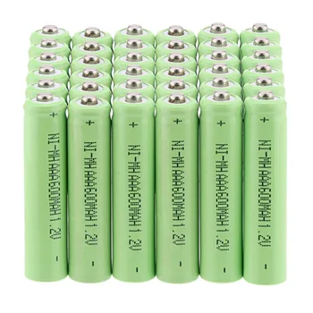

Lowest price! 30 PCS A SET 600 mah AAA 3A 1.2 V Ni-MH rechargeable battery-Green