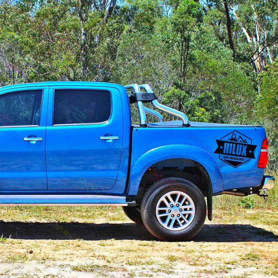 2 шт. виниловые наклейки на заднюю панель автомобиля для TOYOTA hilux revo или vigo|Наклейки