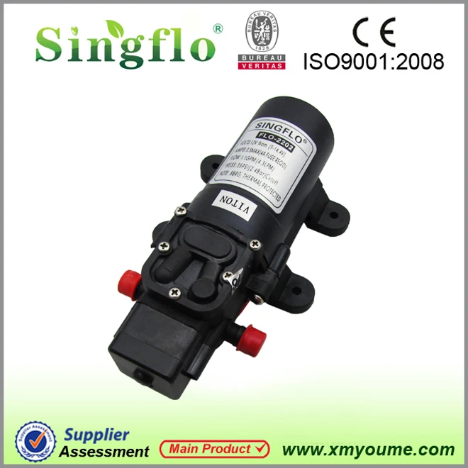 

Singflo FLO-2402A 24V 70psi 4LPM Mini sprayer system pump for agricultural liquid