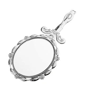 

Mini Travel Makeup Mirror, Hand Held Folding Compact Makeup Mirror Portable