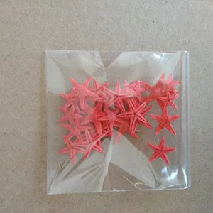 HappyKiss20pcs/лот натуральная морская звезда ракушками мини-прикладного искусства 1 см-2,5 см планшеты для микро ландшафтного дизайна морское Украшение 9 Цвета морских звезд - Цвет: red