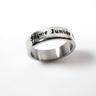 

Kpop super junior suju titanium steel ring free size 8.5 Necklace ring