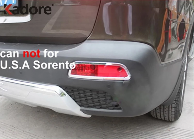 Для KIA Sorento 2009 2010 2011 2012 Стайлинг автомобиля нержавеющая сталь внешняя задняя