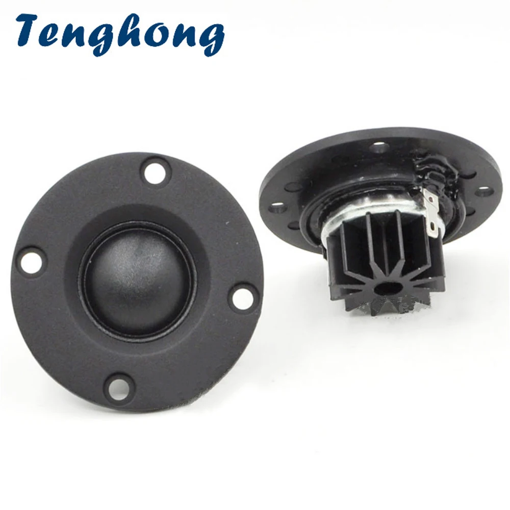 Высокочастотный динамик Tenghong 2 шт. 52 мм 6 Ом 30 Вт Hi-Fi Мягкий купол шелковая пленка