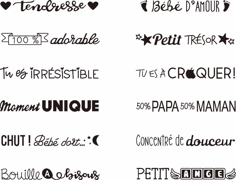 

French Words Transparent Clear Silicone Stamp/Seal for DIY scrapbooking/photo album Decorative clear stamp W1483