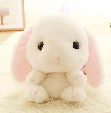 2018 Korean cartoon lop rabbit backpack cute Meng white rabbit child backpack