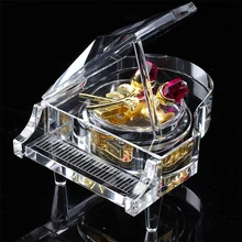 Освежающий голос День Святого Валентина подарок для подруги Роза пианино ремесла небо город подарок на день рождения