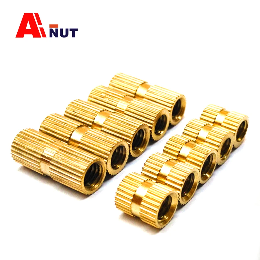 m8 insert nut , precision brass knurled insert nuts , brass round