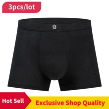 3 шт/лот мужские трусы боксеры Мужское нижнее белье Боксеры 3 цвета мужские трусы под шорты
