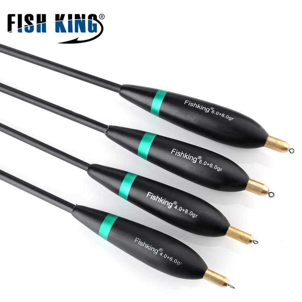 FISH KING 4 шт./упак. разных размеров рыболовный поплавок Barguzinsky Fir из пробки рыбалка