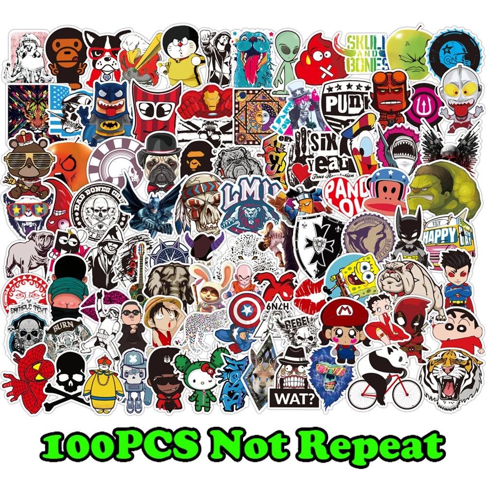 Sticker Pack 100 Pcs Adesivi Stickers Accessori Adesivi Per