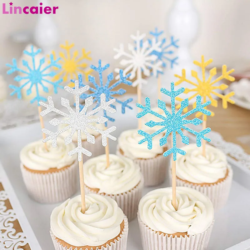 Замороженные украшения на день рождения снежинка кекс топперы Детские принадлежности на день рождения одноразовая посуда на день рождения