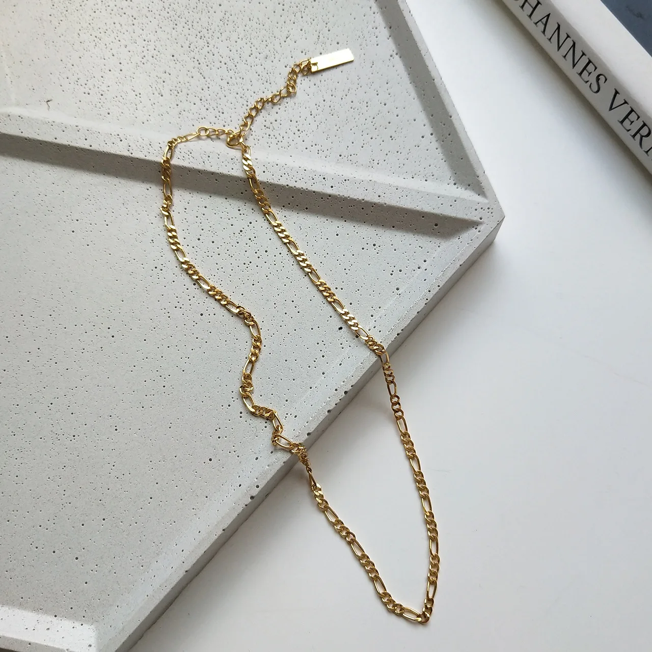 

Choker Asymmetric Chain 925 Sterling Silver Adjustable Necklace