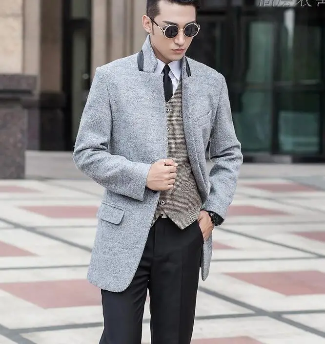 Chaude De Engrais S6xl Hommes Manteau Fourrure Ardoisé 2019 Mode Épais Nouveaux argent Augmenté Printemps A eCxBord