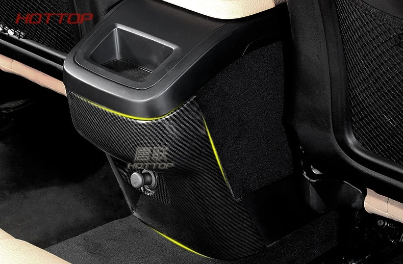 Подходит для Volvo XC60 ABS хром/карбоновое волокно внутренняя Защитная крышка автомобиля Стайлинг задняя анти-кик доска палка отделка