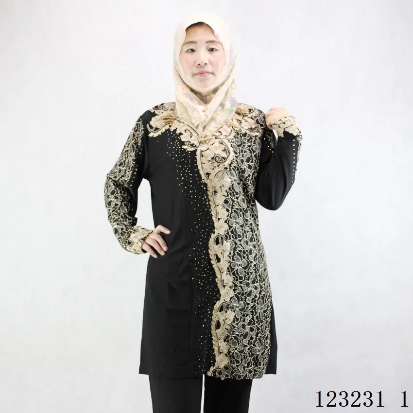 

Muslim women dress spring summer womens maxi dresses black long sleeve elegant muslim robe fashion embroidery