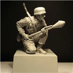 Comandante sem Pintura e Desmontado Escala Resina Figura Kit Ww2 16127d 1 - 16 24 comandante sem pintura e desmontado 16127d