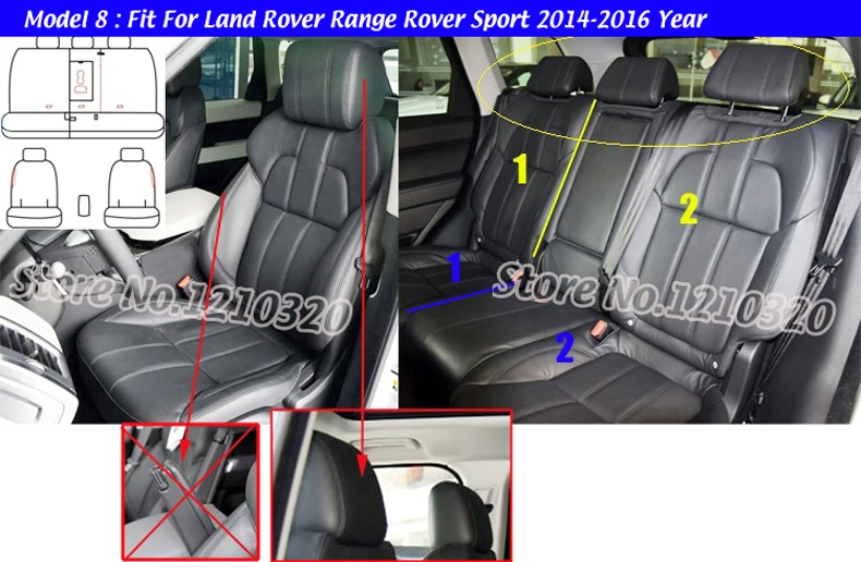 AUSFTORER покрытие из воловьей кожи для Land Rover Range Rover Sport чехлы на сиденья для автомобилей Кожаная подушка сиденья аксессуары 2006