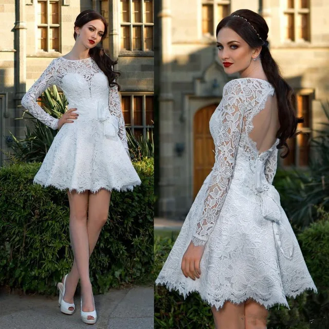 Elegant White Lace Formal Dresses