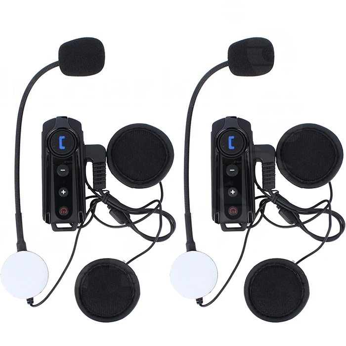 2 pz 1000 M moto BT Interphone impermeabile del casco del motociclo auricolare  bluetooth Interfono con Radio FM musica stereo|intercom cable|helmet  holderintercom helmet - AliExpress