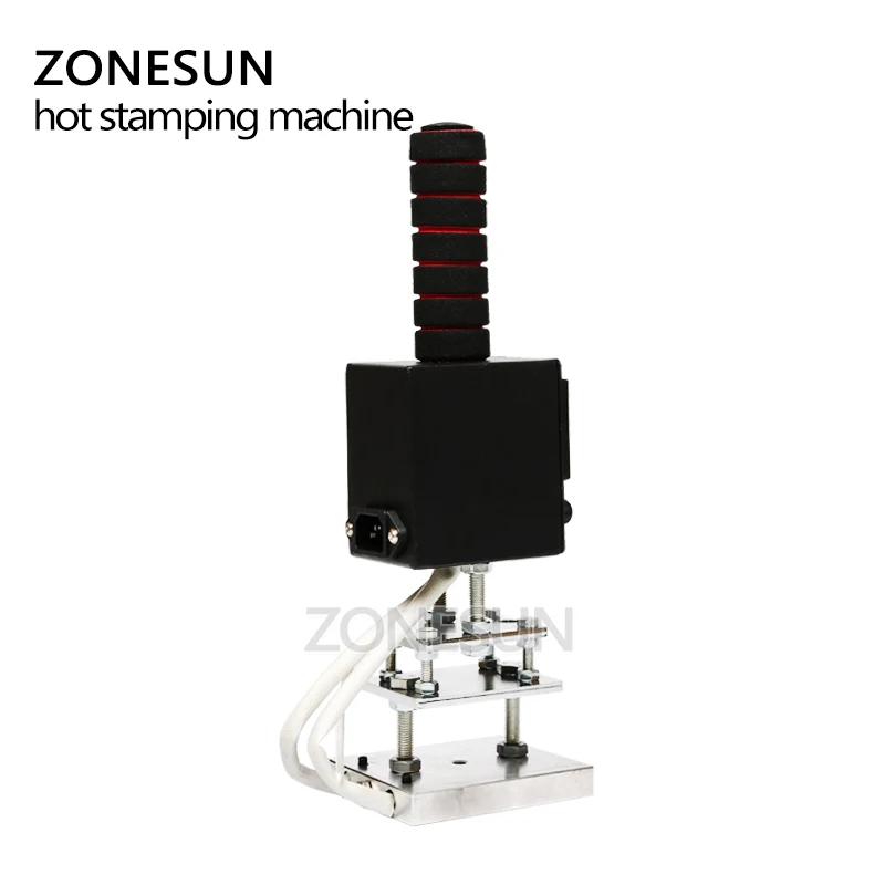 ZONESUN машина для горячего тиснения фольгой маркировочная ручная брендинга
