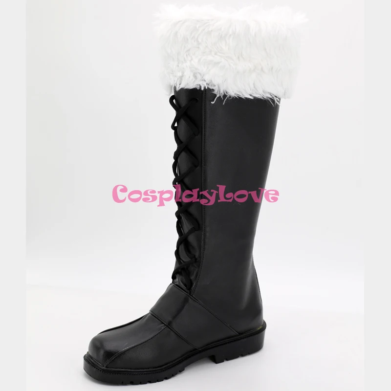 CosplayLove Custom Made Black Fire Emblem Awakening Owain Cosplay Shoes Long Boots For Boy Men Christmas Halloween (2)
