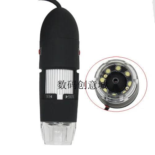 USB 8 светодиодный цифровой 50X-500X микроскоп 2 видеокамера MP увеличение эндоскопа стекло для промышленного тестирования(текстиль) измерения
