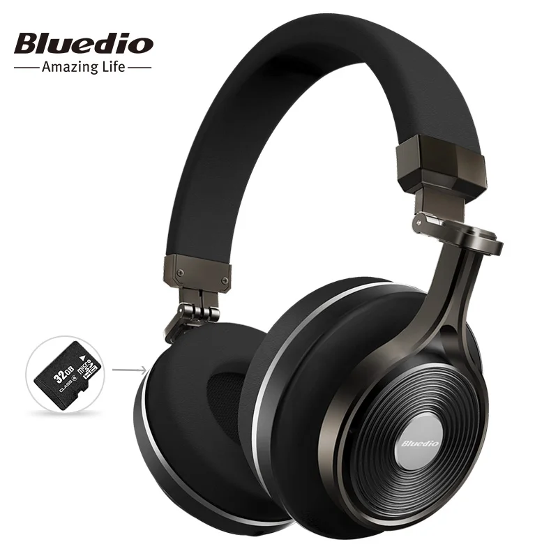Bluedio T3 Plus Wireless Bluetooth Headphones/headset with Microphone/Micro SD Card Slot bluetooth headphone/headset