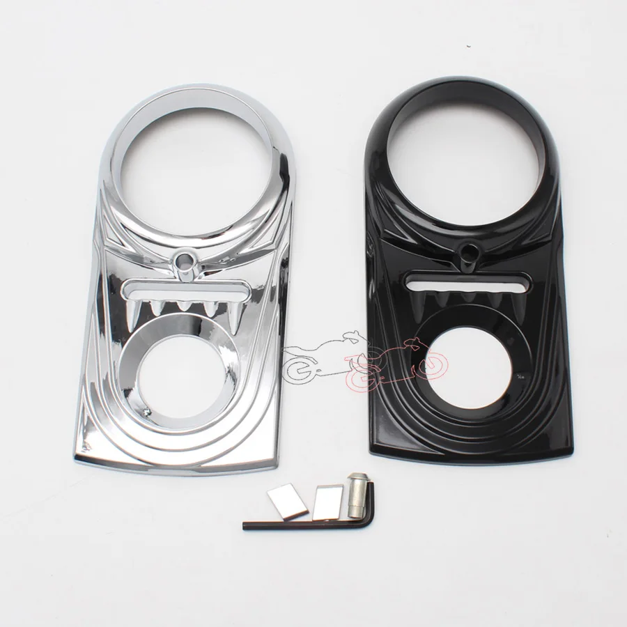 

1pcs Motorcycle Instrument Cauges Protector Front Dash Panel Insert Decorative Cover For Harley Softail Dyna Wide Glide FXS FLST