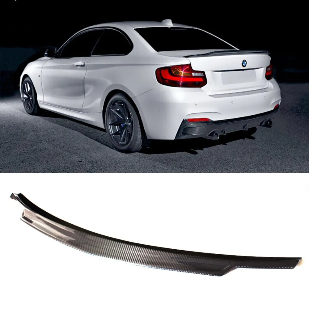 F22 C74 Styling Carbon Fiber Car Rear Trunk Spoiler Wing