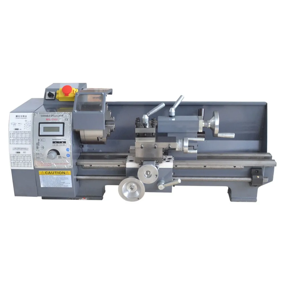Mini Metal Lathe Bench Variable Speed 8 X 16 750w Top Digital For