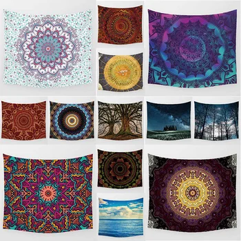 

Hot sale custom large Mandala tapestries wall hanging tapestry home decoration wall tapestry size L 200*150cm M 150*130cm