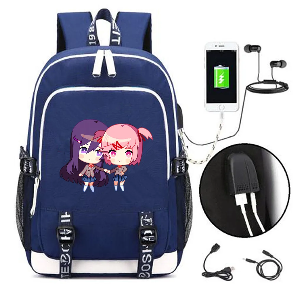 Новинка, Doki, Клубные рюкзаки monika, usb зарядка, для мужчин, wo, мужской рюкзак сумка через плечо, школьная сумка, дорожная сумка для ноутбука, рюкзак