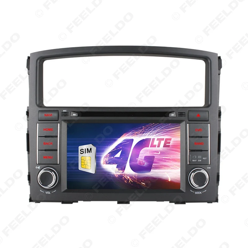 Excellent FEELDO 7" Android 6.0 (64bit) DDR3 2G/16G/4G LTE Car DVD GPS Radio Head Unit For Mitsubishi Pajero/Montero/Shogun V97/V93 #1682 1
