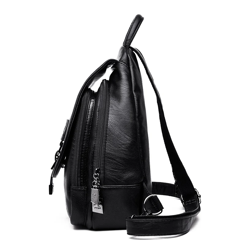 Invierno de 2018 las mujeres Mochilas de cuero bolsa de hombro de moda de mujer, mochila de viaje de las señoras mochila Mochilas bolsas para la Escuela de las niñas