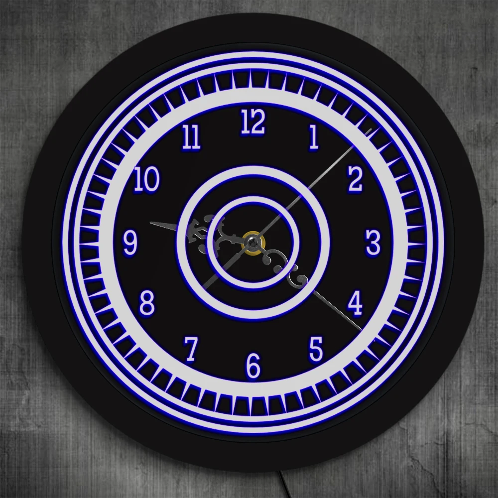 Luminous 3D Wall Clock with Silent Non Ticking Arabic Numerals