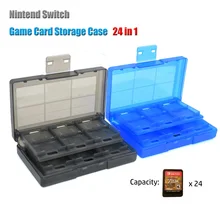 Boîtier Nintend 24 en 1 Portable boîte de cartes à jouer ABS antichoc coque rigide boîte de rangement de protection pour interrupteur Nintend pour porte-carte NS(China)