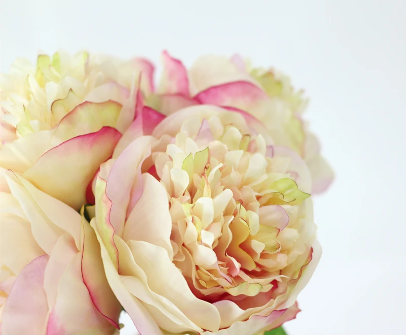 Silk flower wedding bouquet peony dahlias Artificial flowers fall vivid fake wedding flower bridal bouquets decoration (22)