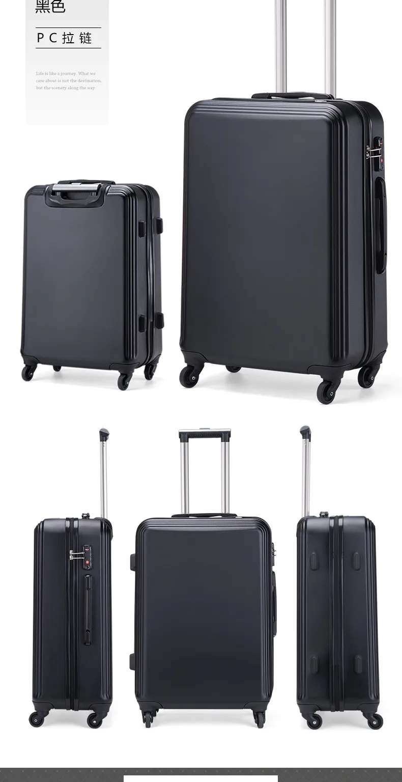 Travel Luggage Men Women Trolley Alloy Business Rolling Airplane Luggage Light Weight Suitcase Spinner Wheels Trunk (9)