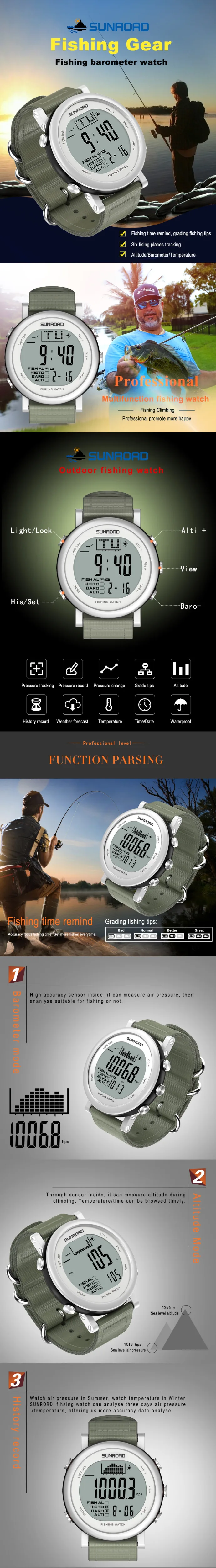 Photos of SUNROAD FR721 fishing barometer watch  001