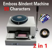 

80 Code Membership Manual Indenting Printing Plastic Card Id PVC Card Embosser Embossing Machine Manual High Reputation