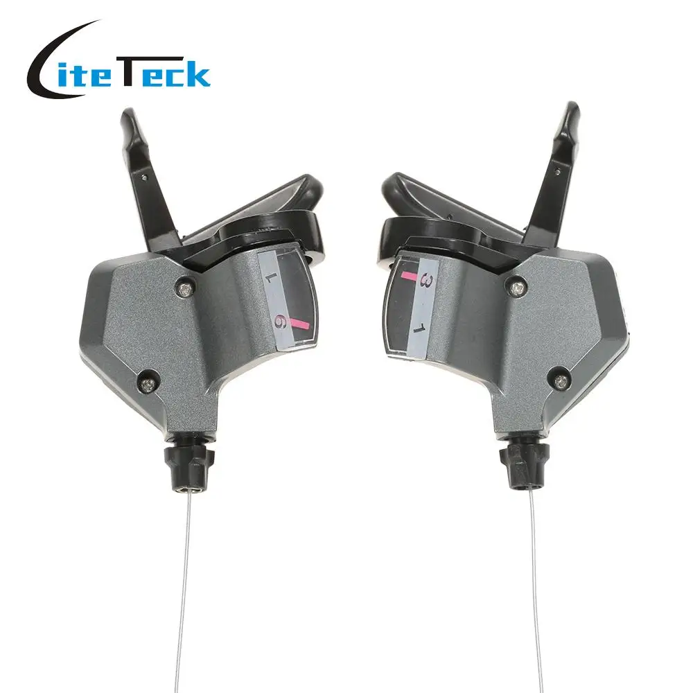 

Bike Derailleurs Bike Thumb Shifters Shift Levers Left and Right MTB Mountain 3x9 Speed Bicycle Transmission