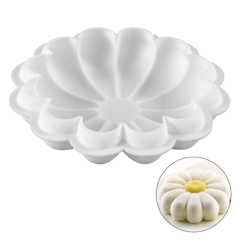 

Flower Shaped Silicone Cake Mold For Baking Mousse Chocolate Brownies Dessert Cakes Molds Kitchen Accesorries