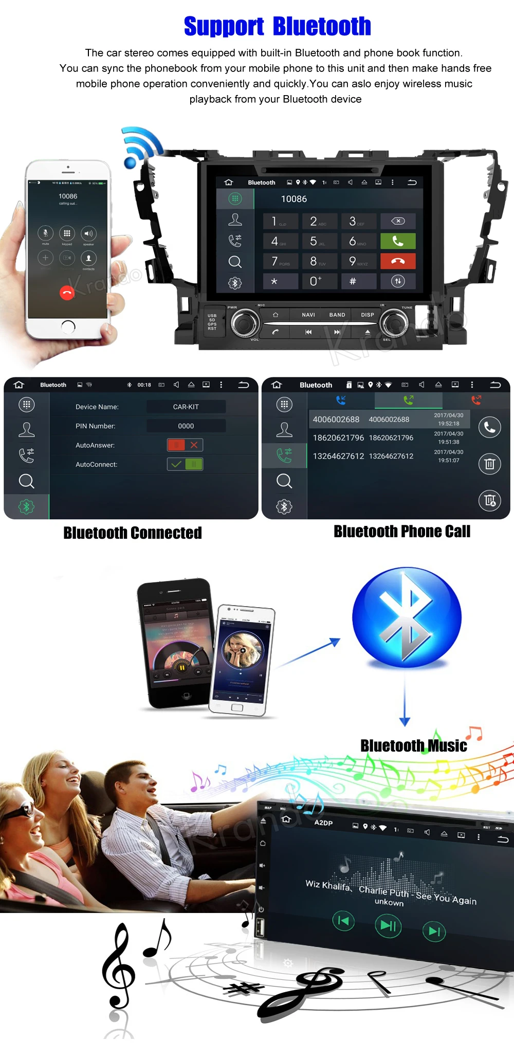 Clearance Krando 9" Android 8.0 car navigation multimedia system for TOYOTA ALPHARD 2015+ audio radio gps dvd player WIFI 3G DAB+ 3