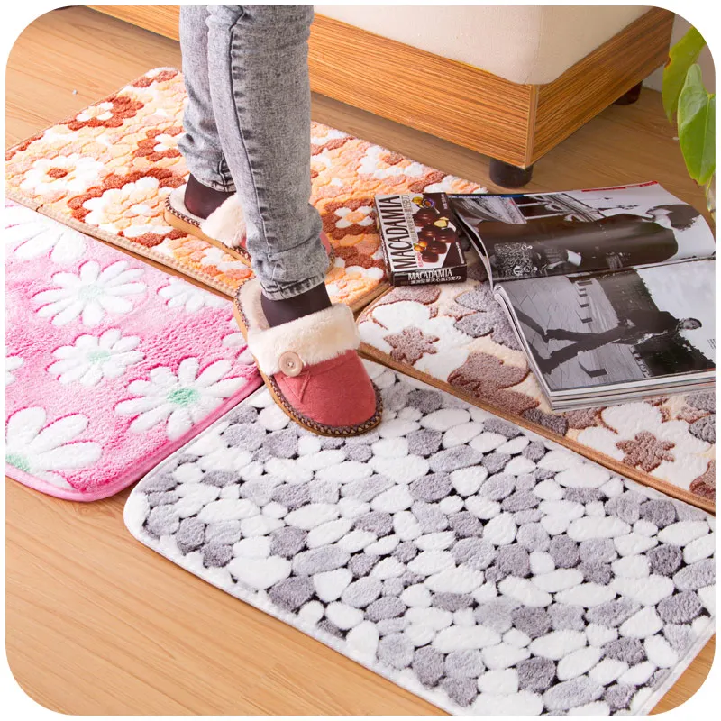 Simple living room bedroom kitchen bathroom door mat absorbent non slip