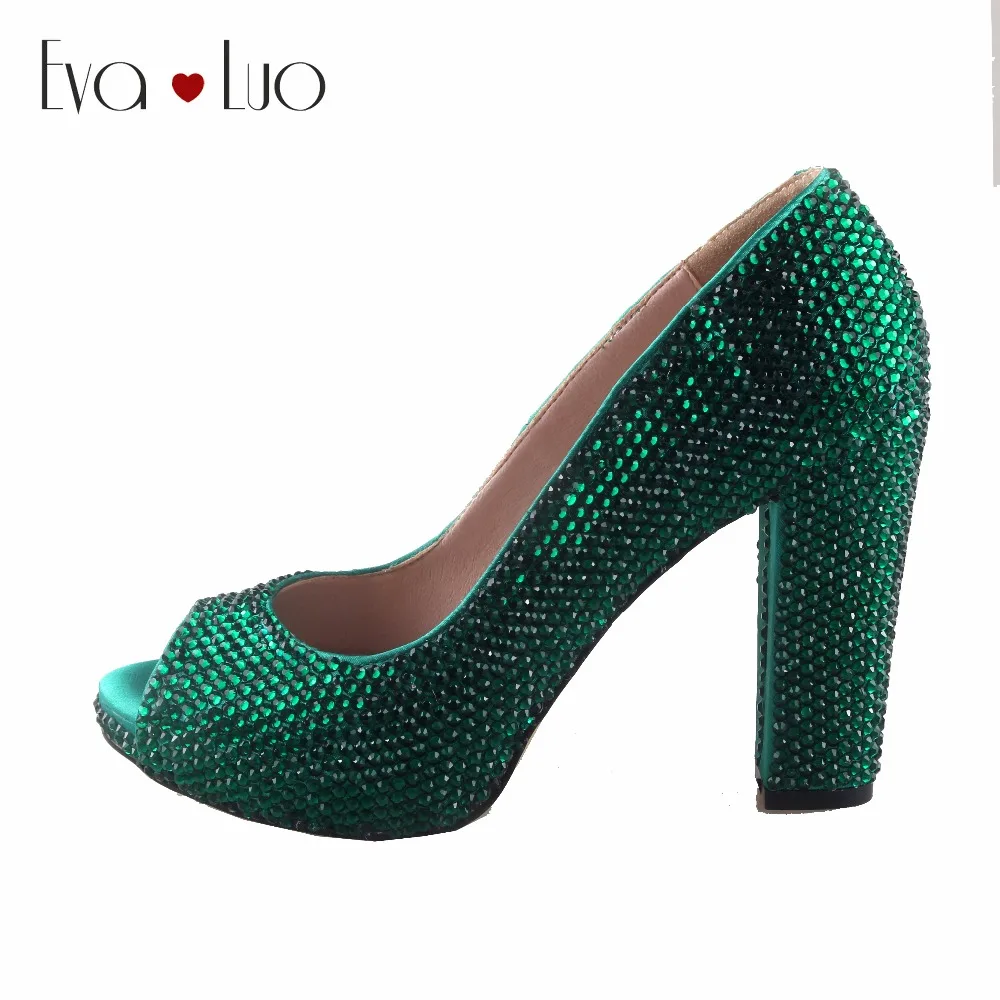 block green heels